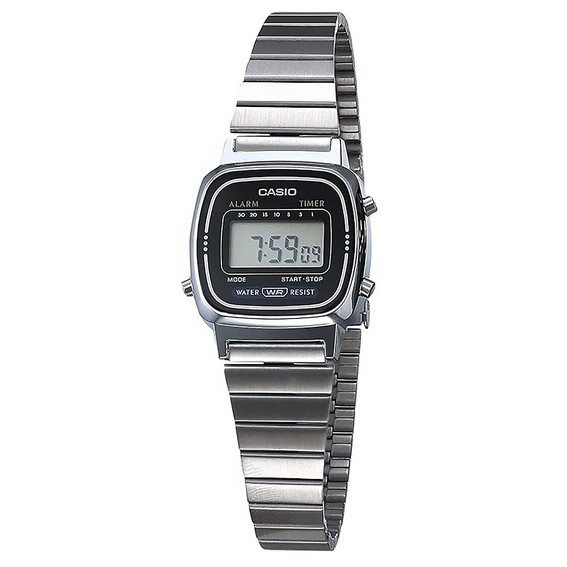 Casio Digital Classic Alarm Timer LA670WA-1DF LA670WA-1 Reloj para mujer