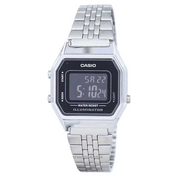 Casio Vintage Illuminator Alarm Digital LA680WA-1BDF Women's Watch