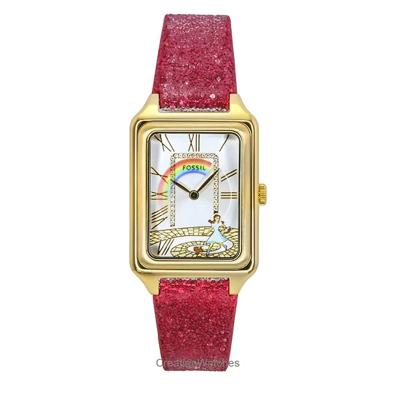 Fossil The Wizard Of Oz Limited Edition Fabric Strap Silver Dial Quartz LE1200 Women's Watch