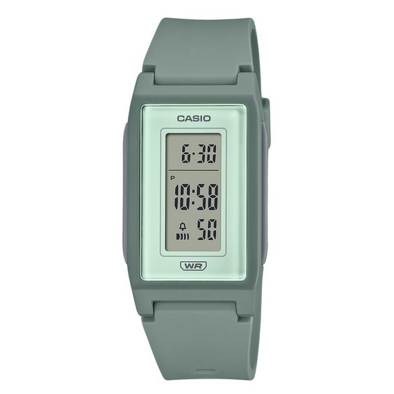 Relógio unissex Casio POP com pulseira de resina digital quartzo LF-10WH-3