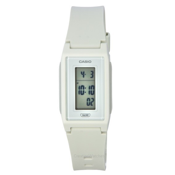 Relógio unissex Casio POP com pulseira de resina digital quartzo LF-10WH-8