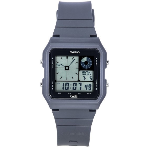 Relógio unissex Casio POP digital Gary com pulseira de resina quartzo LF-20W-8A2