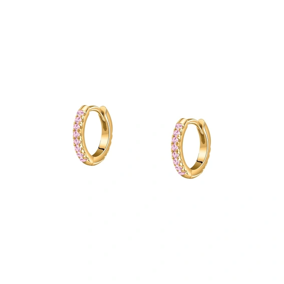 La Petite Story Silver Earrings With Pink Zircons LPS01AWV36 For Women