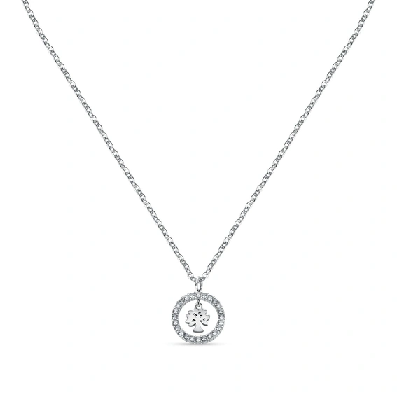 La Petite Story Steel Necklace With Clear Crystal LPS10ASF08 For Women