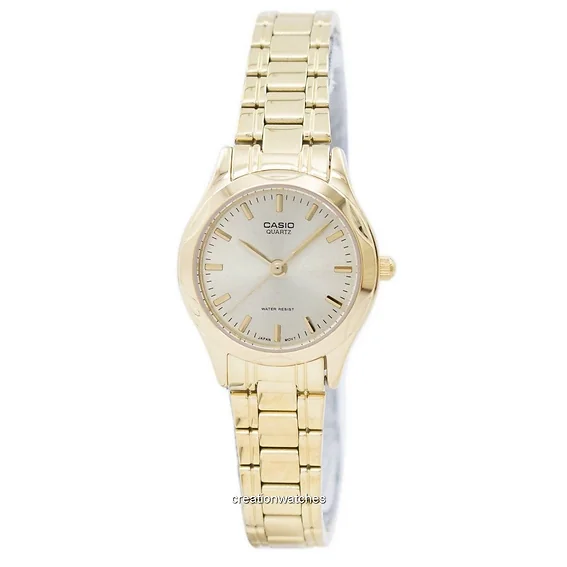 Casio Analog Quartz Gold Tone Dial LTP-1275G-9ADF LTP-1275G-9A Women's Watch