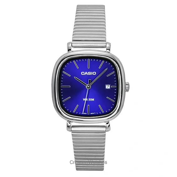 Casio Standard Analog Stainless Steel Blue Dial Quartz LTP-B166D-2AV Women's Watch