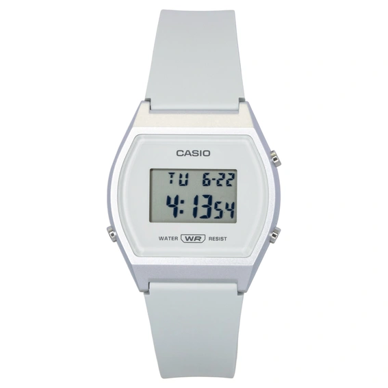 Casio Digital Resin Strap White Dial Quartz LW-204-7A Unisex Watch
