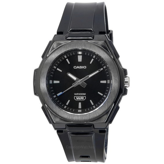 卡西欧标准模拟黑色表盘石英 LWA-300HB-1E 100M 女士手表