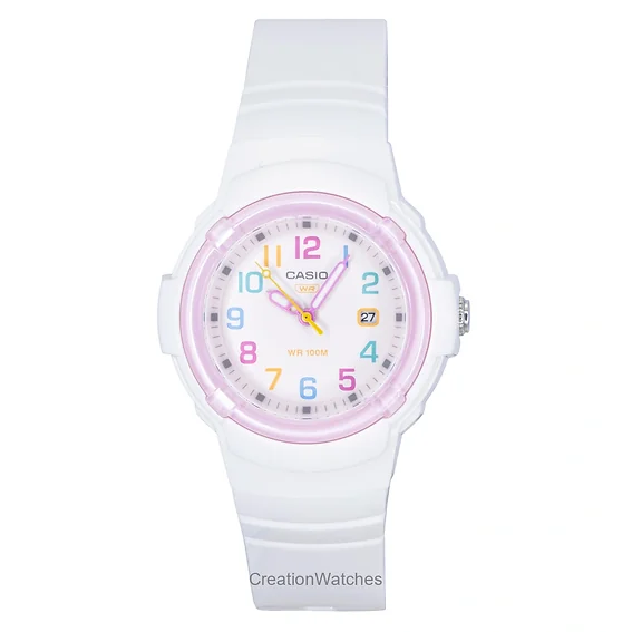 Casio Analog Bio-Based Resin Strap White Dial Quartz LX-800H-7A1V 100M Women's Watch