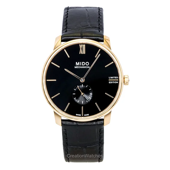Mido Baroncelli Limited Edition Leather Black Dial Automatic M037.405.36.050.00 Men's Watch