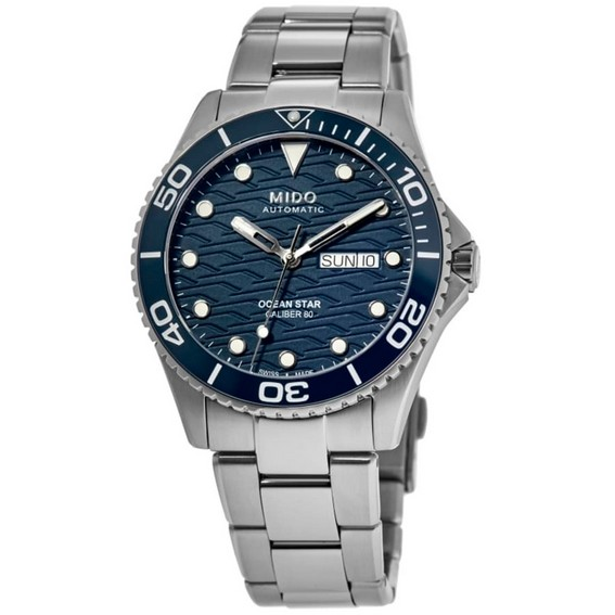 Mido Ocean Star 200C Edelstahl blaues Zifferblatt Automatik Taucheruhr M042.430.11.041.00 200M Herrenuhr