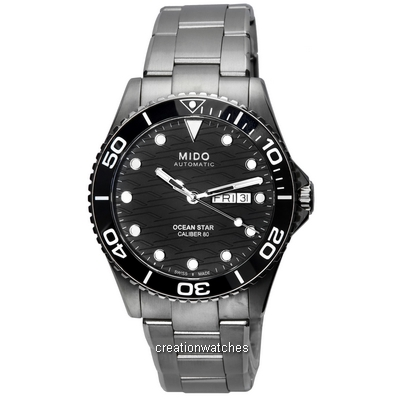 Mido Ocean Star 200C Titanium Black Dial Automatic Diver's M042.430.44.051.00 M0424304405100 200M Men's Watch