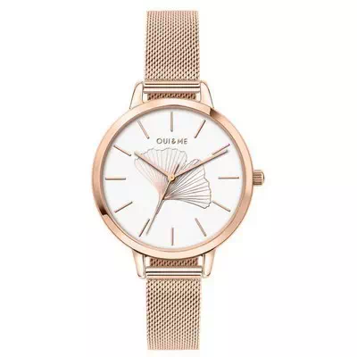 Oui & Me Amourette White Dial Rose Gold Tone Stainless Steel Quartz ME010042 Women's Watch