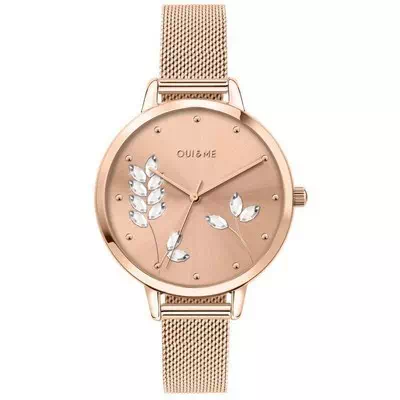 Oui & Me Grande Fleurette Rose Gold Tone Stainless Steel Quartz ME010155 Women's Watch