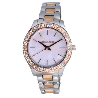 Michael Kors Liliane Crystal Accents Quartz MK1048 Women's Watch With Gift Set