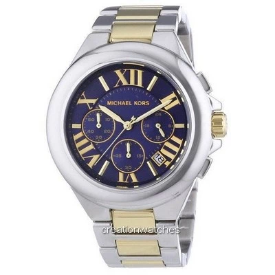 Đồng hồ đeo tay nữ Michael Kors Camille Blue Dial Two Tone Chronograph  MK5758 vi