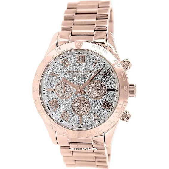 Michael Kors Layton Chronograph Crystal Pave Dial MK5946 Women's Watch
