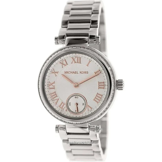 Michael Kors Skylar Silver Dial Crystals MK5970 Women's Watch