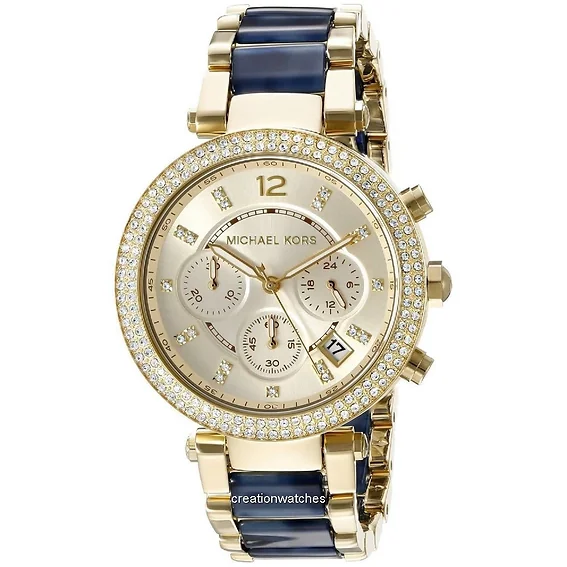 Michael Kors Parker Multi-Function Champagne Dial MK6238 Women's Watch