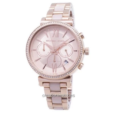 Michael Kors Sofie Chronograph Quartz Diamond Accent MK6560 Women's Watch