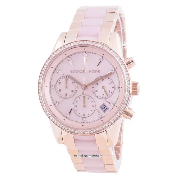 Michael Kors Ritz Stainless Steel Crystal Quartz MK6769 Women's Watch