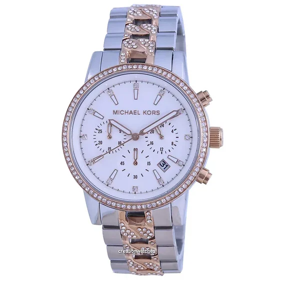 Michael Kors Ritz Crystal Accents Chronograph Quartz MK6938 100M Women's Watch