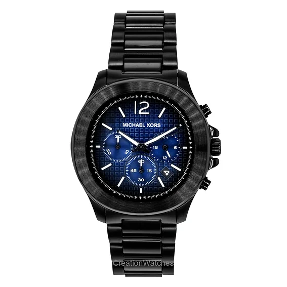 Michael Kors Oversized Sage Chronograph Stainless Steel Blue Dial Quartz MK9193 Men's Watch
