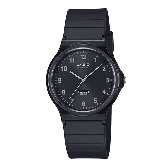 Casio POP Analog Bio Based Resin Strap Black Dial Quartz MQ-24B-1B Unisex Watch