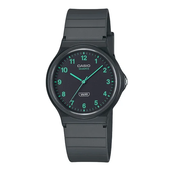Casio POP Analog Bio Based Resin Strap Black Dial Quartz MQ-24B-8B Unisex Watch