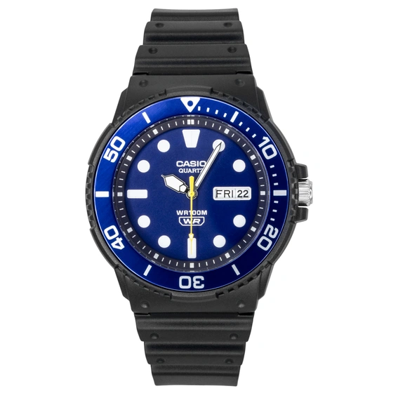 Casio Analog Resin Strap Blue Dial Quartz MRW-230H-2EV 100M Men's Watch