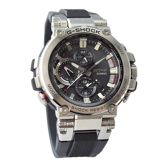 Casio G-Shock MT-G Analog Smartphone Link Resin Strap Tough Solar MTG-B1000-1 200M Men's Watch