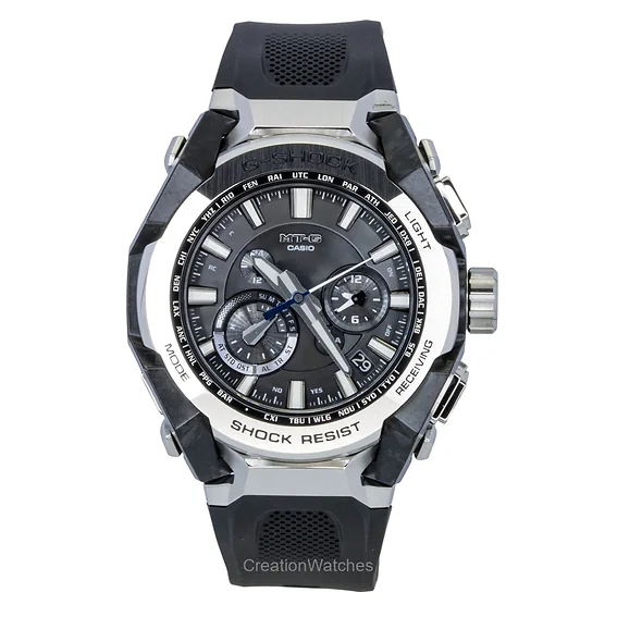 Casio G-Shock MT-G Resin Strap Smartphone Link Analog Black Dial Solar MTG-B4000-1A 200M Men's Watch