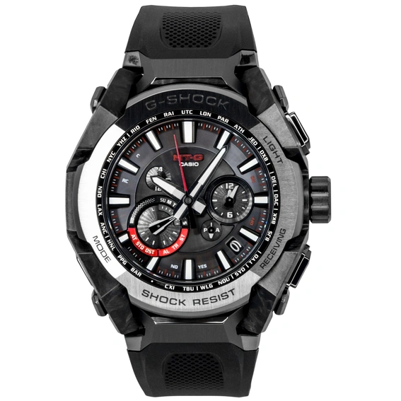 Casio G-Shock MT G Smartphone Link Analog Black Resin Strap Black Dial Solar MTG-B4000B-1A 200M Men's Watch