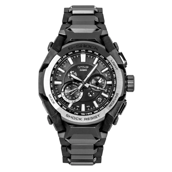 Casio G-Shock MT G Smartphone Link Analog Stainless Steel Black Dial Solar MTG-B4000BD-1A 200M Men's Watch
