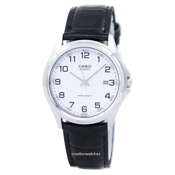 Casio Quartz Analog White Dial Black Leather MTP-1183E-7BDF MTP1183E-7BDF Men's Watch