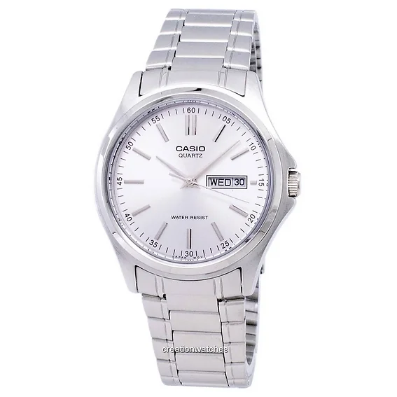 Casio Enticer Quartz Analog Silver Dial MTP-1239D-7ADF MTP-1239D-7A Men's Watch