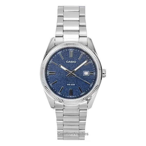 Casio Standard Analog Stainless Steel Blue Dial Quartz MTP-1302DA-2A1V Men's Watch