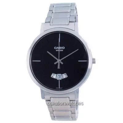 Relógio masculino Casio Classic analógico de quartzo de aço inoxidável MTP-B100D-1E MTPB100D-1E