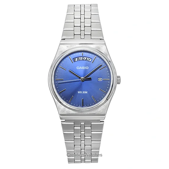 Casio Standard Analog Stainless Steel Blue Dial Quartz MTP-B146D-2AV Men's Watch