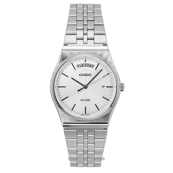 Casio Standard Analog Stainless Steel Silver Dial Quartz MTP-B146D-7AV Men's Watch