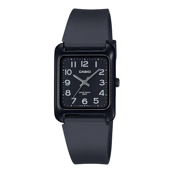 Casio Standard Analog Resin Strap Black Dial Quartz MTP-B175-1BV Men's Watch