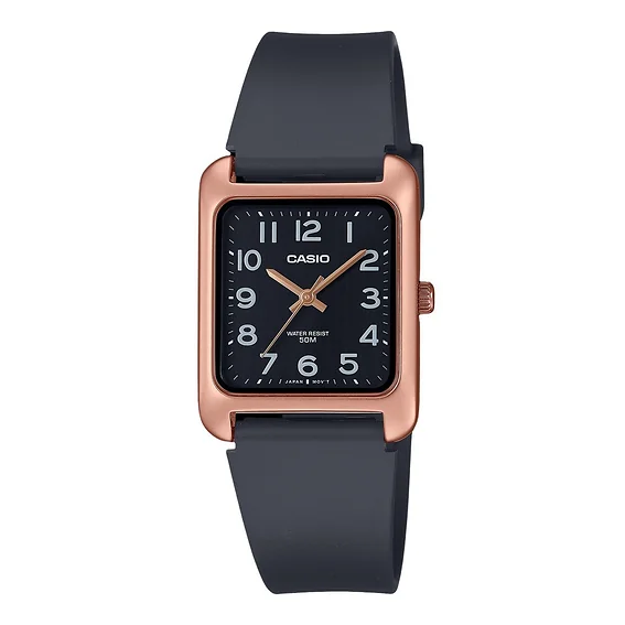 Casio Standard Analog Resin Strap Black Dial Quartz MTP-B175-5BV Men's Watch