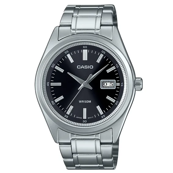 Casio Standard Analog Stainless Steel Black Dial Quartz MTP-B180D-1A1V Men's Watch