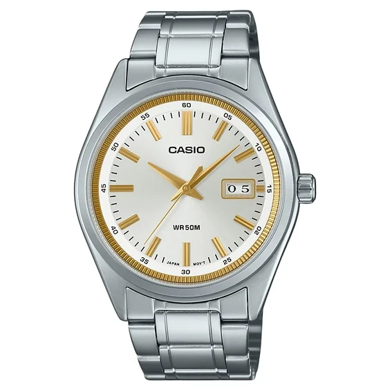 Casio Standard Analog Stainless Steel Silver Dial Quartz MTP-B180D-7AV Men's Watch