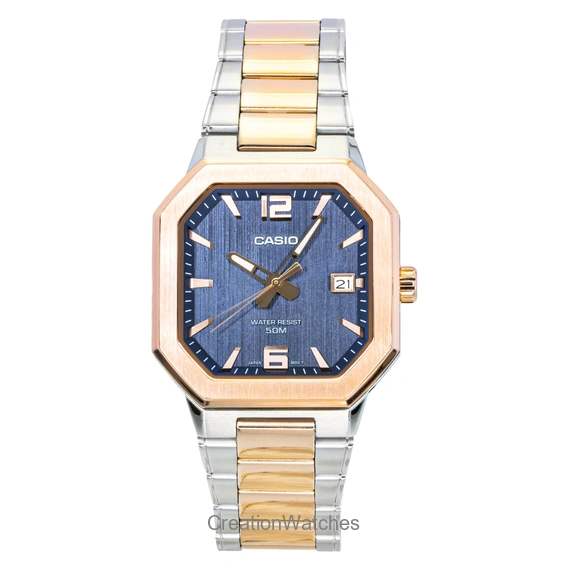 Casio Standard Analog Stainless Steel Ice Blue Dial Quartz MTP