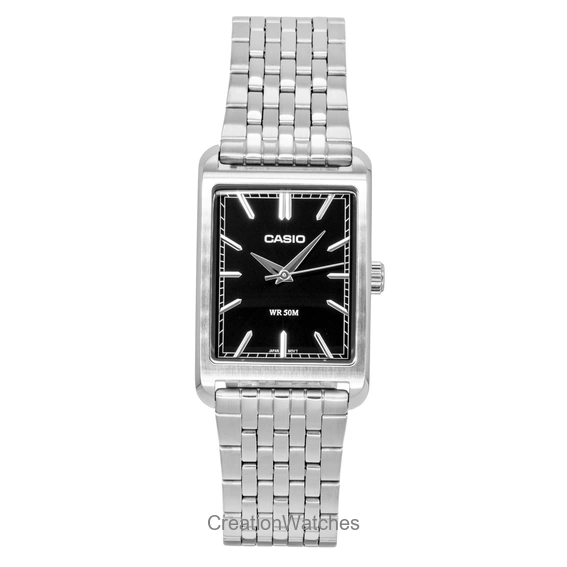 Casio Analog Stainless Steel Black Dial Quartz MTP-B215D-1AV Men's Watch
