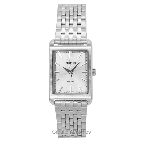 Casio Analog Stainless Steel Silver Dial Quartz MTP-B215D-7AV Men's Watch