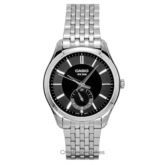 Casio Analog Stainless Steel Black Dial Quartz MTP-B315D-1AV Men's Watch