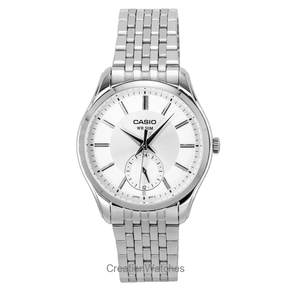 Casio Analog Stainless Steel Silver Dial Quartz MTP-B315D-7AV Men's Watch