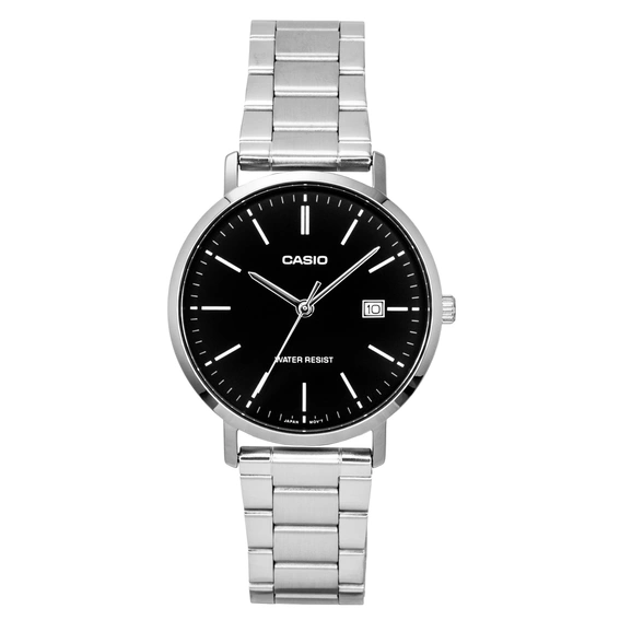 Casio Analog Stainless Steel Black Dial Quartz MTP-VT05D-1E Men's Watch